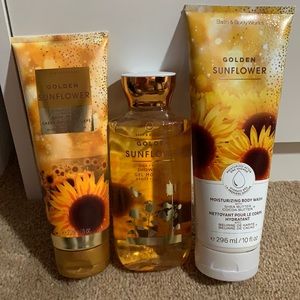 Bath & Body Works Golden Sunflower Set NEVER USED